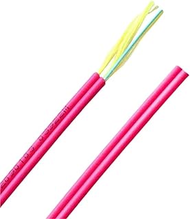 RGFDLJN Cable de Fibra óptica OM4 dúplex de 100 m, 2 mm, 3 mm, Color Rosa, for Interiores, for latiguillos de Fibra, Cable ftth, Revestimiento LSZH.(3mm OM4)