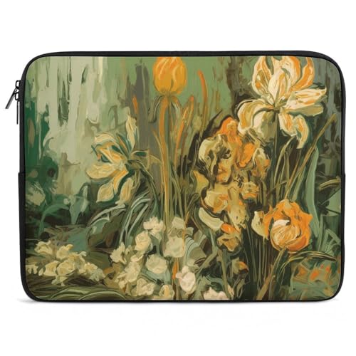 Pochette PC 15 pouces antichoc haut de gamme au design floral