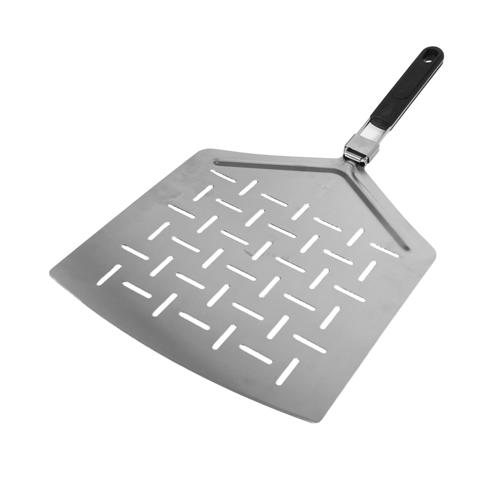 COLLBATH Perforowana Składana Łopata Do Pizzy Ze Stali Nierdzewnej Ergonomiczny Uchwyt Antypoślizgowy Uniwersalne Narzędzie Do Transferu Pizzy Ciast i Chleba Piekarniku Oraz Zewnątrz