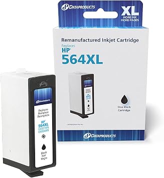 Dataproducts DPCWC564XLB Remanufactured High Yield Chipped Ink Cartridge Replacement for HP #564XL CB321WN/CN684WN Black