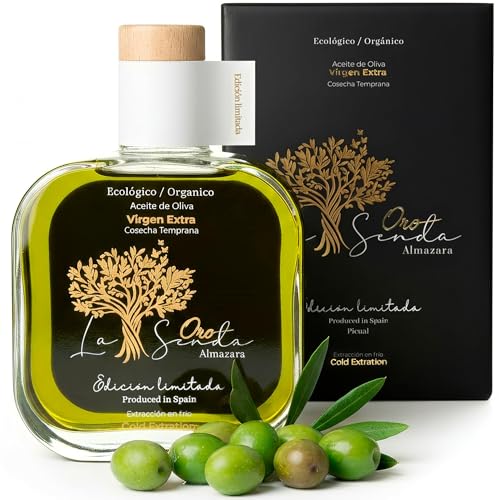 Almazara la Senda - Aceite de Oliva Virgen Extra Edición Limitada | AOVE Gourmet Monovarietal Picual | Aceite de Oliva Premium y Primera Extracción en Frío | Top 6 AOVE Más Saludable del Mundo | 500ml