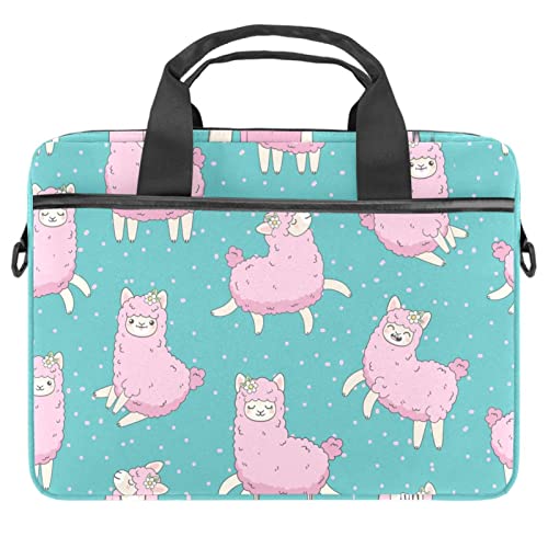 Sac ordinateur 14.5 pouces mallette pc portable zippée motif halloween et alpaga