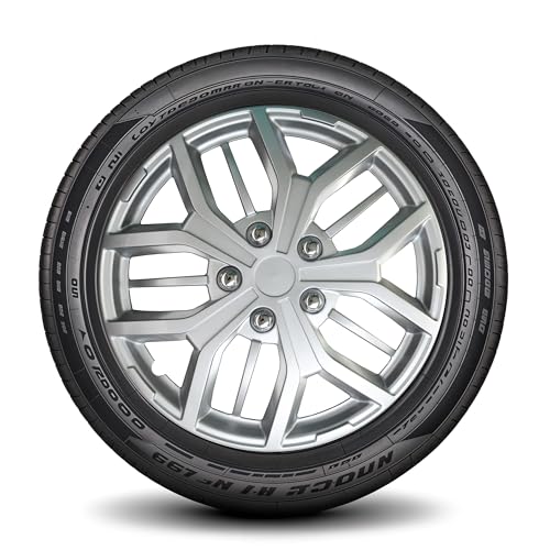 Image of LYDS Evolution Silver Universal 15 inch Premium ABS Hubcap Wheel Cover Replacement Set of 4 - IWC-15S