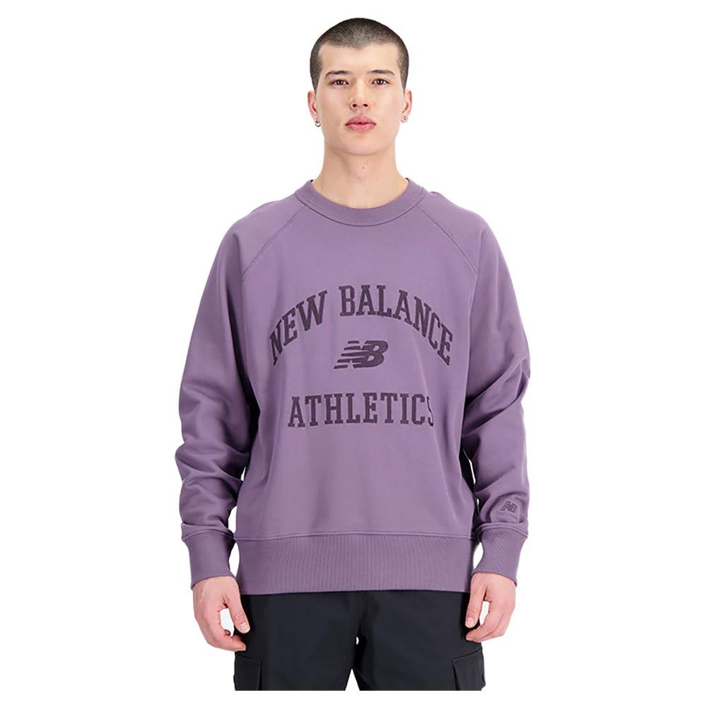 New Balance Damski sweter Varsity z okrągłym dekoltem Shadow (515) S, Cień (515), S