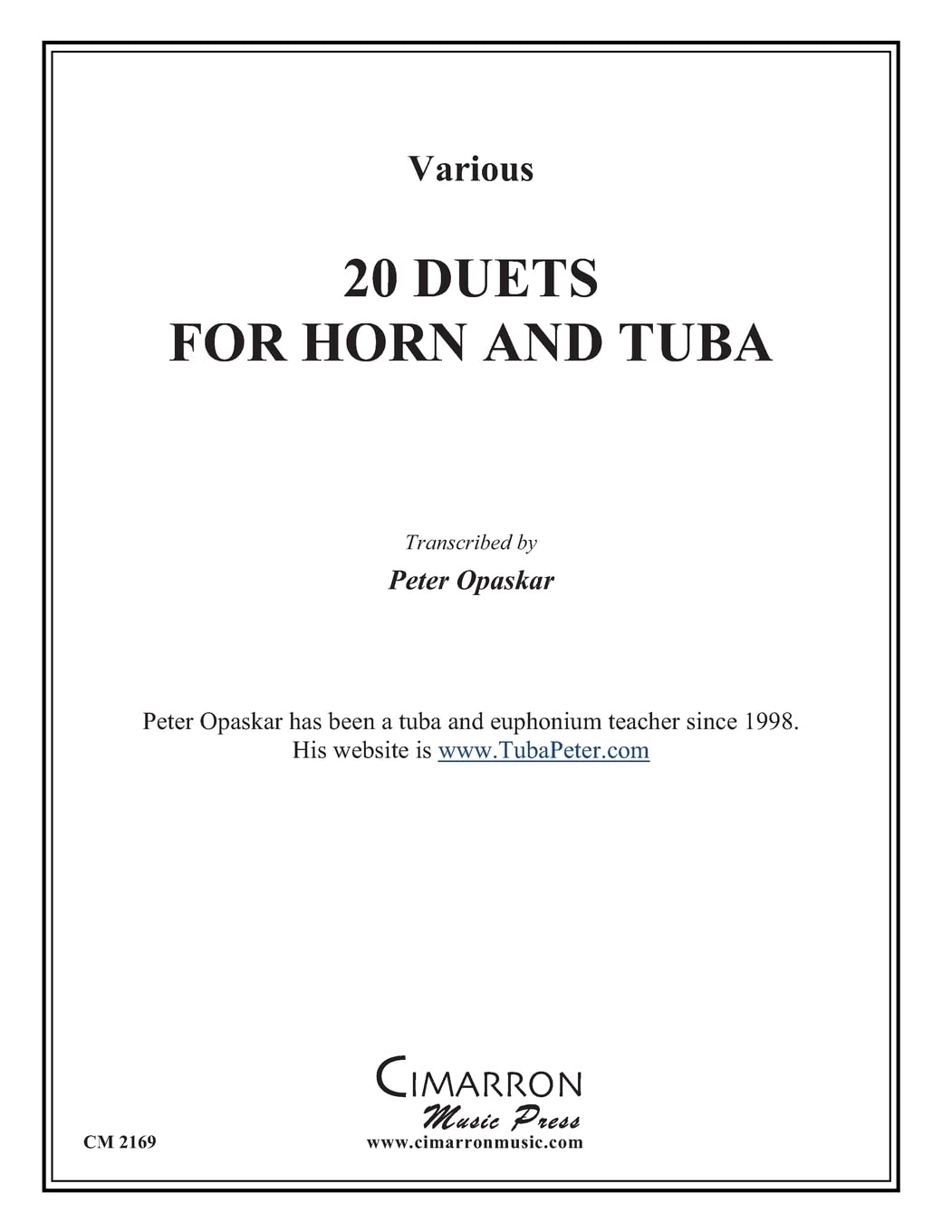 20 Duets for Horn and Tuba