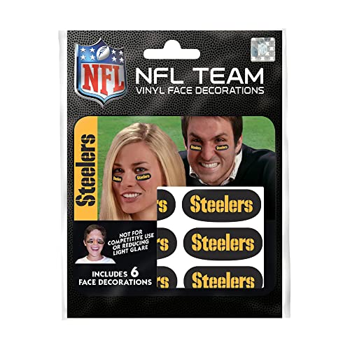 Party Animal Brand NFL Football Team Eye Blacks - Set of 3, 0.75' x 1.75'