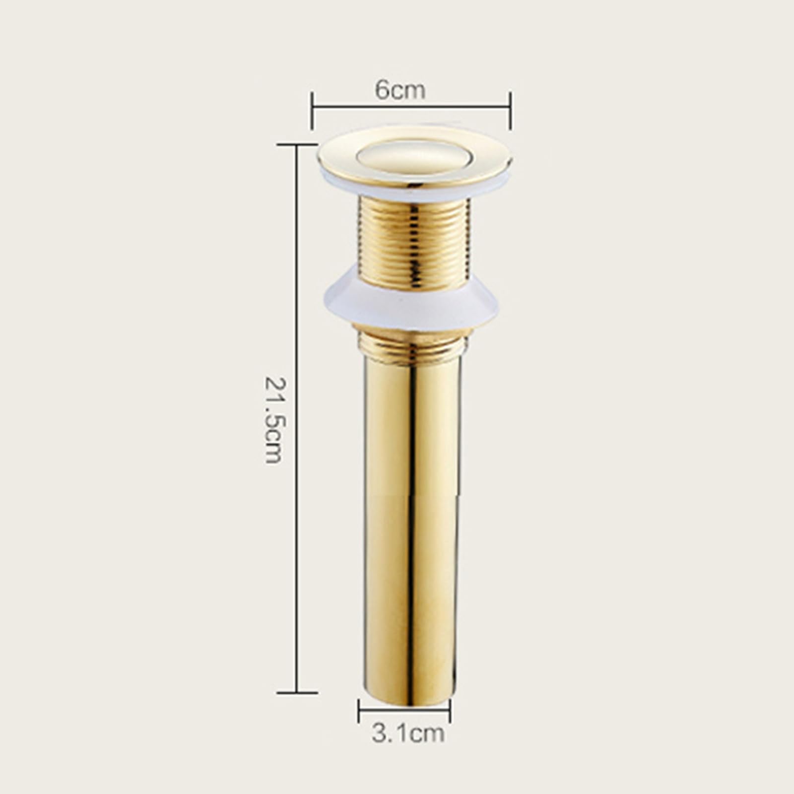 Piletta Lavabo Bagno Click Clack,Oro,Piletta Lavandino,Piletta Lavabo Bagno Pop Up,Premi E Rimbalzo,Scarico Anticorrosione In Rame Pieno,D'oro B
