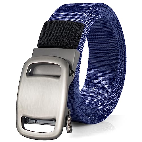 Image of maikun Nylon Belt for Men, Casual Tactical Quick-Release Slide Belt Auto Lock