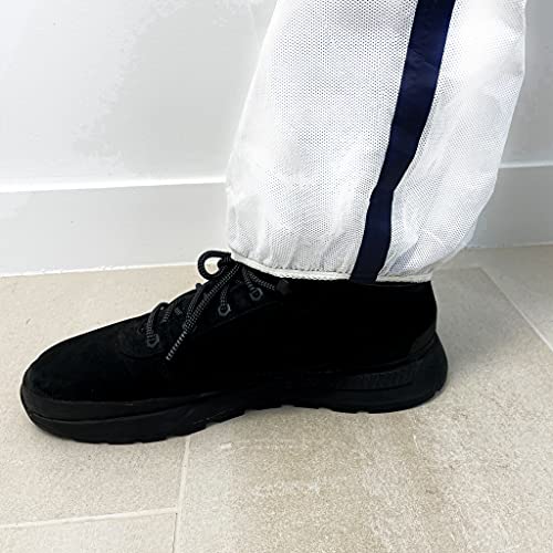 KELI FRANCE K•Protect - Schutzanzug mit Kapuze Cat. III Typ 5 und 6 - aus Polypropylen - elastisch an Handgelenken, Knöcheln, Kapuze, weiß (L)