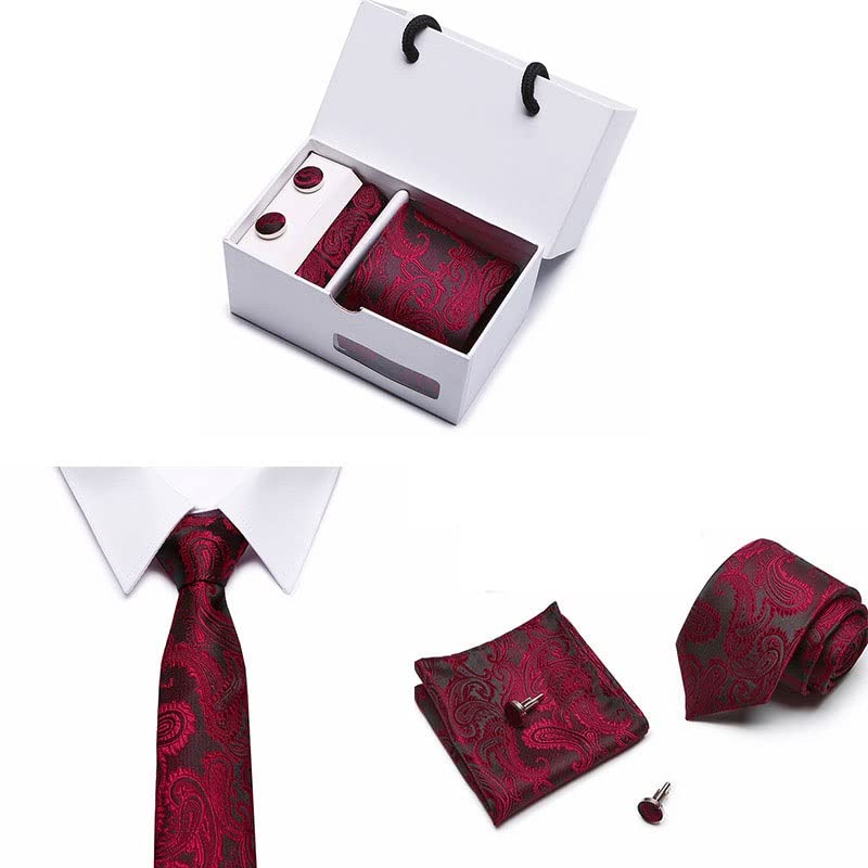 Corbata de seda para hombre estilo clásico miniatura 3