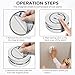 Ecoey 4-Piece Set of Magnetic - Magnetic Smoke Detector Installation Tool with 3M Glue, Lation-No Drilling or Screws Required-Fireproof-Installation Tools, GS571E, 4 Packs