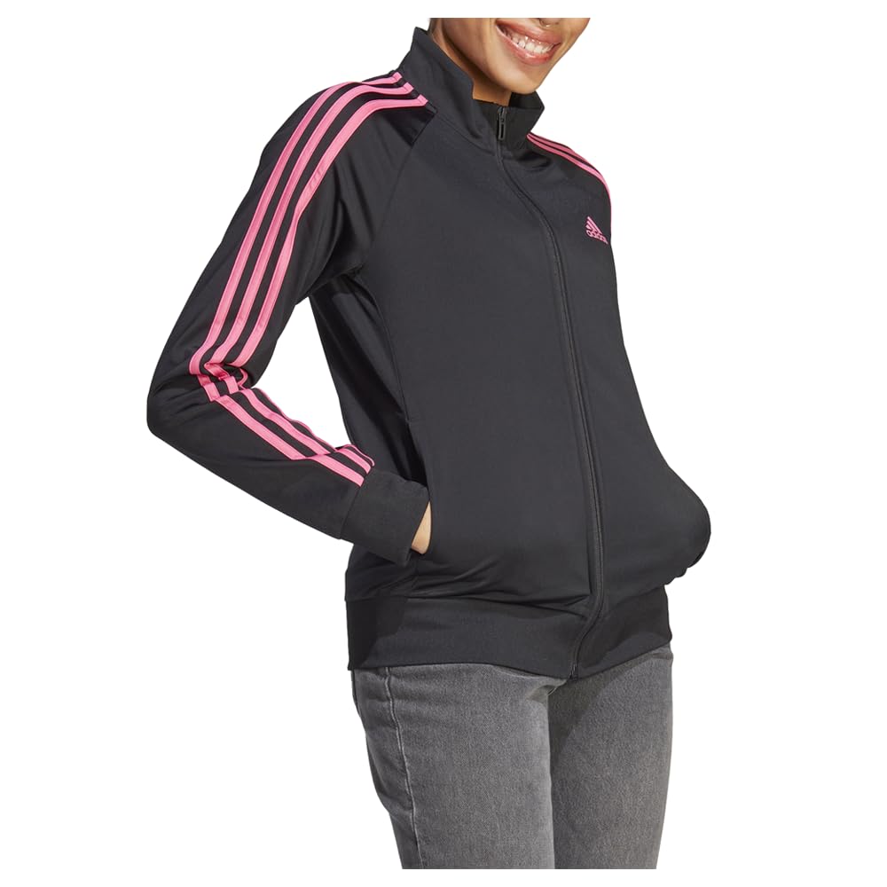 adidas Women's Essentials Warm-Up Slim 3-Stripes Track Jacket