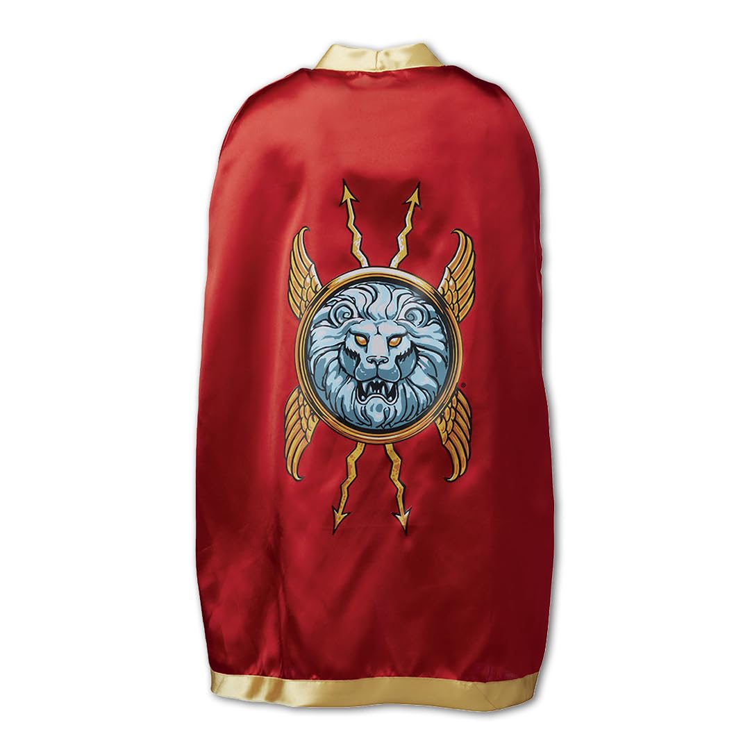 Liontouch - Capa Romana de Legionario para Niños 3-8 Años, Talla Única | Juguete Histórico para Juego como Soldado en Antigua Roma | Accesorio para Disfraces, Vestidos Elegantes y Trajes Reales