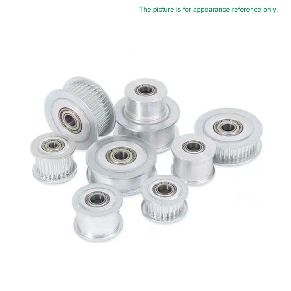 1 sztuka HTD 3M rolka kierunkowa 18T otwór 3-9 mm z łożyskiem do pasków 6 mm (5 mm gładka 16 mm OD, 10 szt.)