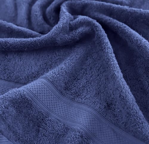 Variante de LEBENGOOD toallas de baño 4x 90x170 cm Azulon