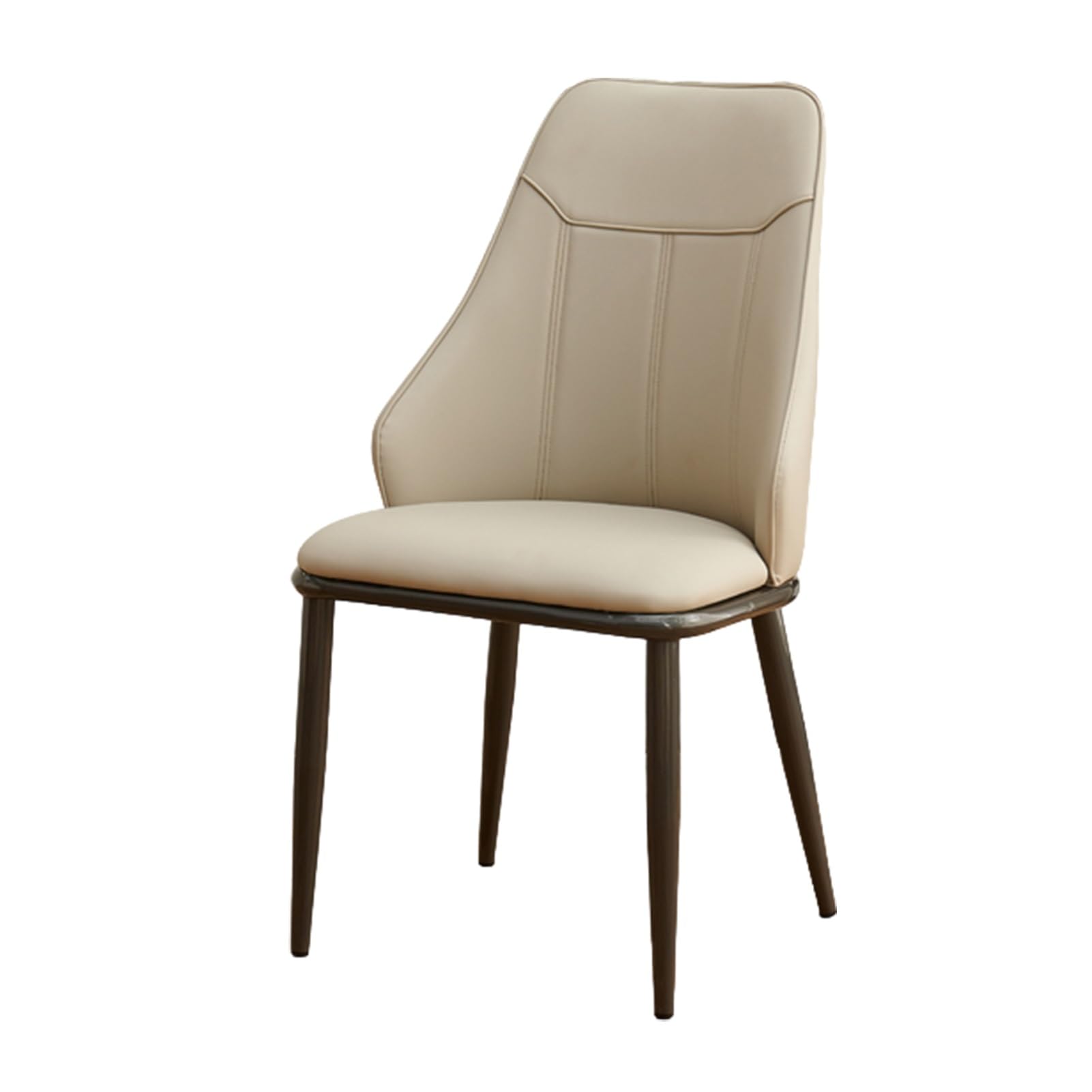Chaises de salle à manger confortables avec dossier haut et pieds métal