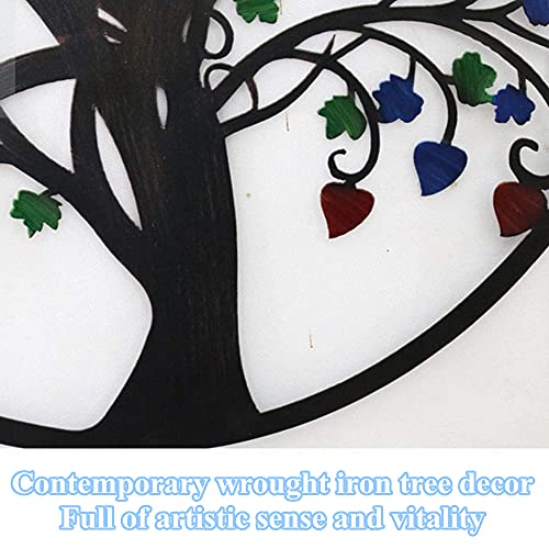 31.5Inch Metal Wall Art - Tree Of Life - 3D Wall Silhouette Wall Sculpture, Wrought Iron Wall Decor, Home Office Decoration Bedroom Living Room #TOP6