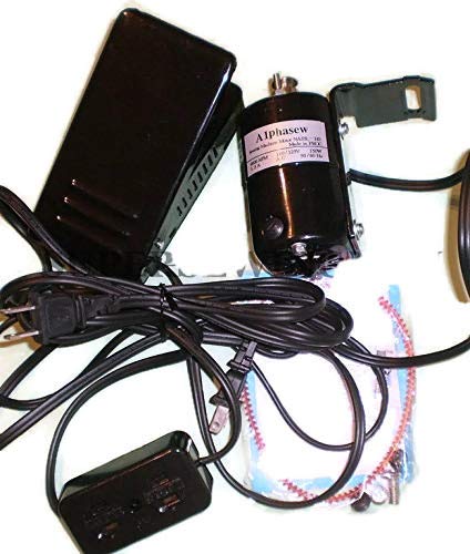SEWING MACHINE POWER 1.5AMP MOTOR & PEDAL L BRACKET MOTOR BLOCK FC143