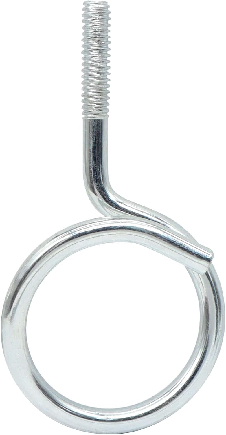 100 Pieces 1-1/4" Threaded Bridle Rings, Heavy Duty Galvanized Steel Cable and Wire Support for Low Voltage Cable Management