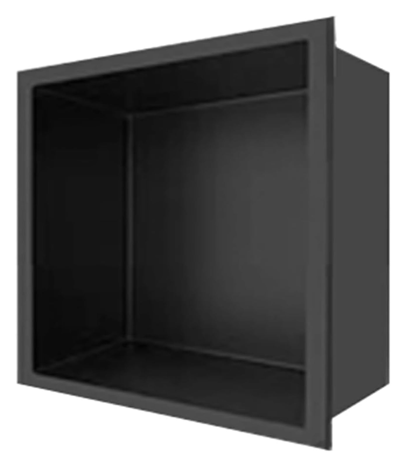 QUSYZD Stainless Steel Shower Niche, One-Piece Recessed Organizer Shelf for Bathroom Storage/Shampoo/Toiletries, Waterproof Insert Shower Rack,Black,70x28x12.5cm,Black-32x32x12.5cm