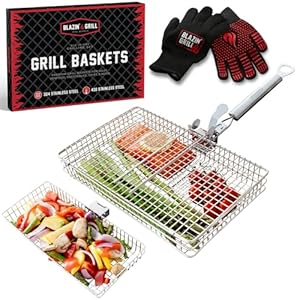 BLAZIN’ GRILL Baskets for Out...