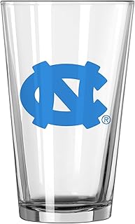 Logo Brands NCAA 16 oz Pint Glass - Durable Glass With Bold Team Color– Chip-Resistant Rim Drinkware For Fans, Tailgates, Home Bars & Everyday Use