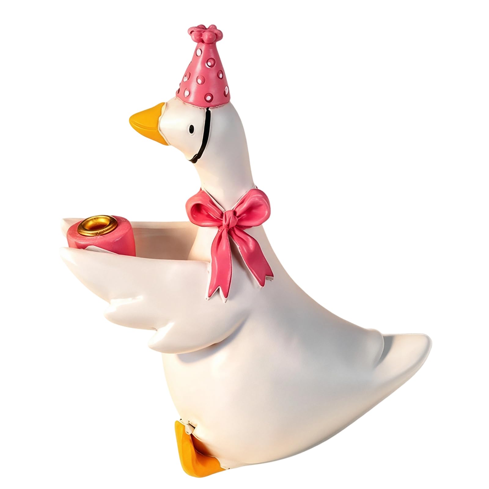 Whoasyst Cake Stick Holders Resin Gooses Statue Silly Gooses Cake Holders Cakes Toppers Birthday Party Supplies Silly