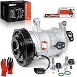 A-Premium Air Conditioner AC Compressor with Clutch Compatible with Jeep Grand Cherokee Commander 2008-2010 & Dodge Ram 1500 2500 3500 4000, Dakota, 10SR15E Style only (NOT fit 10SRE18C Compressor)