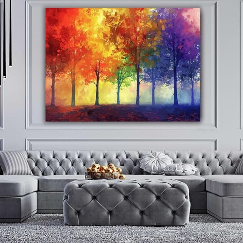Impression sur toile bois d'automne décoration murale chic - 4