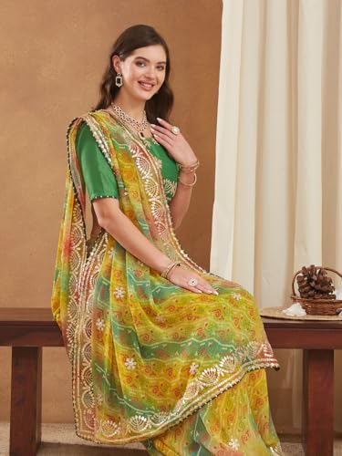 Image of Women's Banarasi Silk With Jacquard Print Saree With Blouse