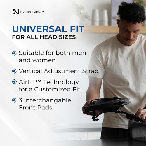 Image of Iron Neck 3.0 Pro, Strength Kit Bundle, Advanced 360 Neck Trainer and Resistance Bands for Progressive Strength Training, Pain Relief, and Injury Prevention