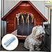 KOMBIUDA Dog House Door Curtain Replacement Strip Curtains Dog Door Replacement Door Curtains for Doorways Doggie Door Replacement Parts Plastic Strip Curtain Dog Door Curtain Sky-Blue PVC