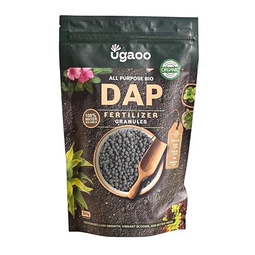 Image of Ugaoo Bio DAP Fertilizer for Plants 500g | Organic Slow-Release Granules with Soil Microbes | Flowering & Root Growth Booster | NPK Plant Food for Rose, Hibiscus, Tomato & Home Garden Plants