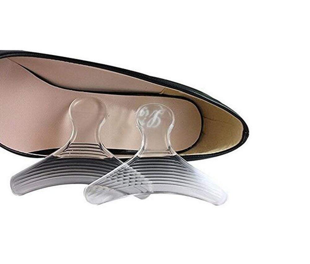 Pedimend Transparent Invisible Silicone Gel Heel Liners | T-Shaped Slip Resistant Shoes Stickers | High Heel Shoe Pad Insoles | Prevent Painful Rubbing, Skin Irritation, Blisters