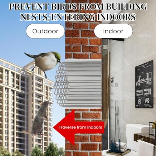 Image of Stainless Steel Drain Pipe Cover | Rust-Resistant Wire Mesh Guard for Outlets | Anti-Rat, Rodent Proof, Anti-Blocking Outlet Stopper for Drainage & Exhaust Protection 1 Pcs (Large - 110 MM)
