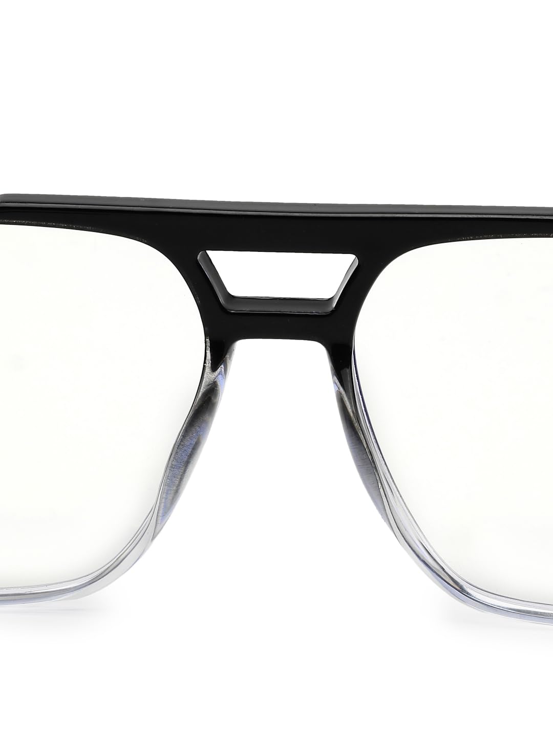 HASHTAG EYEWEAR Blue Light Blocking Glasses Square Eyeglasses for Eye Protection | Sunglasses For Men & Women | Eyeglasses For Anti-blue & Anti eyestrain | Small (Gradient Black, Small) 3