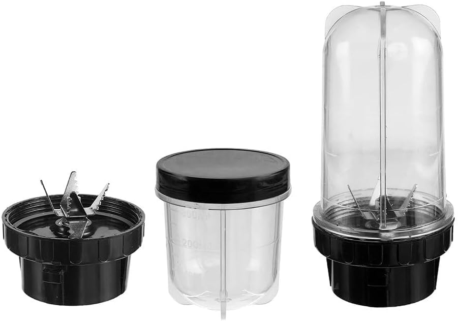 JADE-X Bullet Juicer Jar 540ml & 360 Ml Compatible with Traditional Mixer Grinder for Smooth Blending and Efficient Juice Extraction (Pack of 2) (Only Jar)