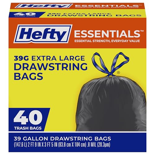 Hefty Essentials 39 Gallon Trash Bags