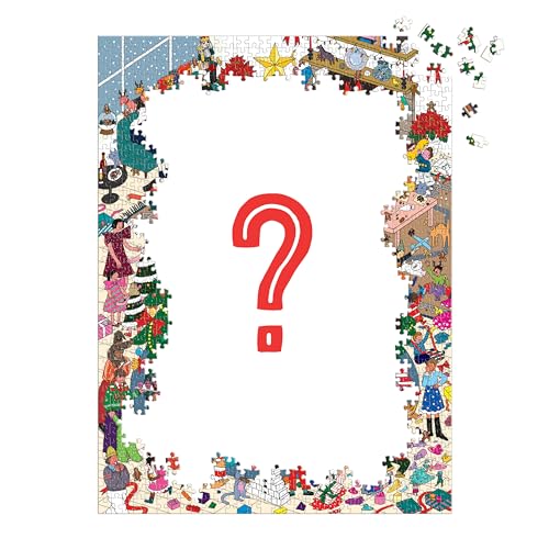 Galison - Merry in the Making Rompecabezas de 1000 Piezas para Adultos | Ilustración de Hye Jin Chung, Navidad, Festivo, Estacional, Retador, Papel Reciclado, Sin Polvo, Tamaño Terminado 27" x 20" miniatura 2