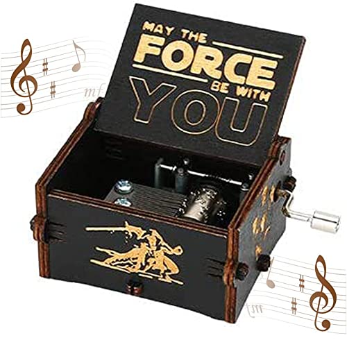 YANXINKE Spieluhr,Holz Spieluhr mit Handkurbel,Birthday Gift Music Box,Home Basteln Wooden Music Box,Klassische Spieluhr Antike Geschnitzte Spieluhr,für Geburtstag Weihnachten Erntedankfest