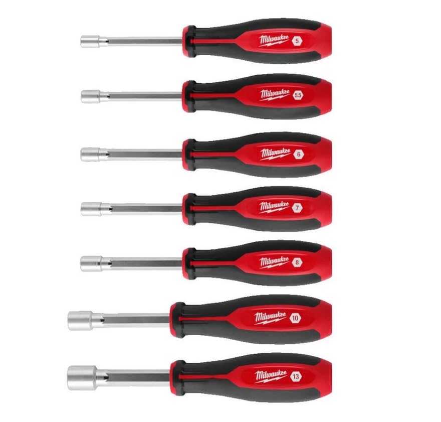 Milwaukee 4932492372 Hollow Core Nut Driver Set 7 Piece