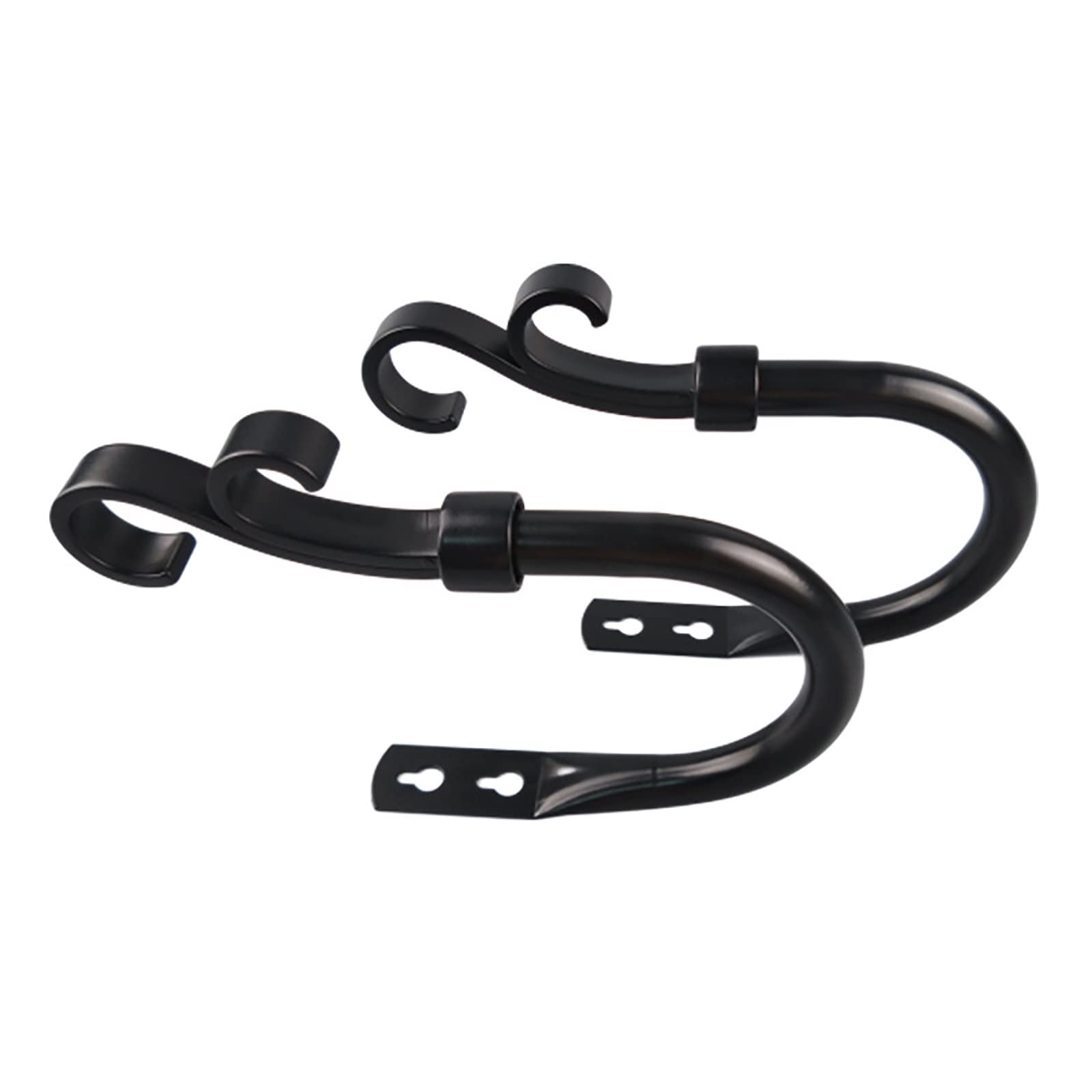 WORNEW Metal Curtain Holdback Double Hook Curtain Hook Curtain Buckle Hook Cloth Curtain Rope Hook Strap