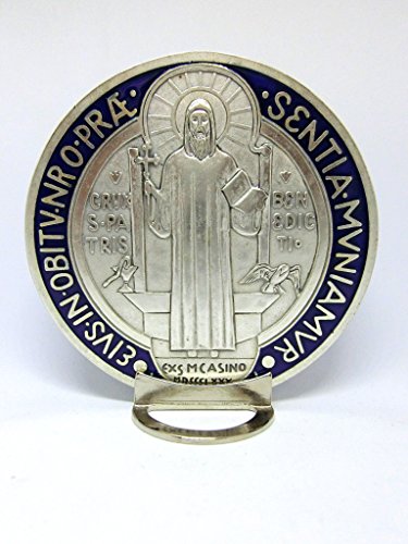 Médaille Saint Benoît sur socle pour la protection de la maison - 5