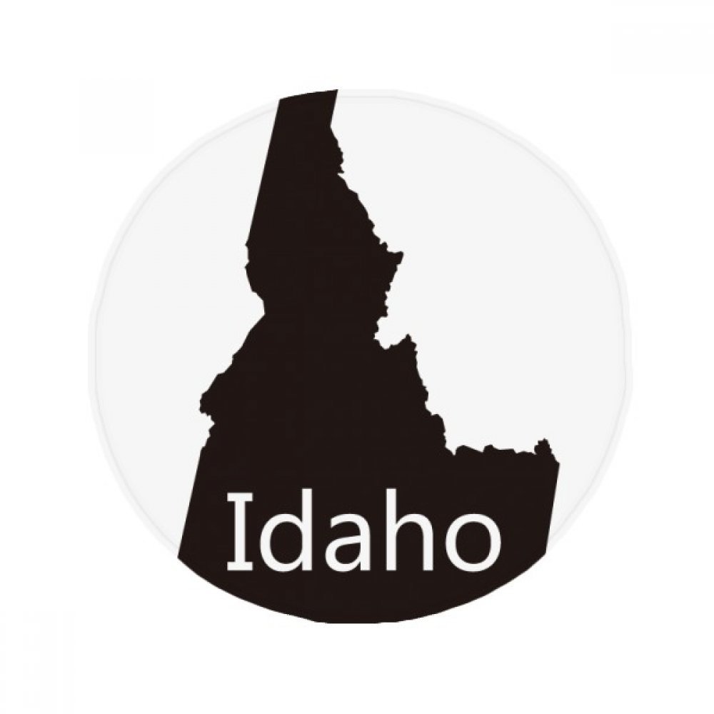 Tapis de sol Idaho USA rond multicolore de 80cm, idée cadeau originale