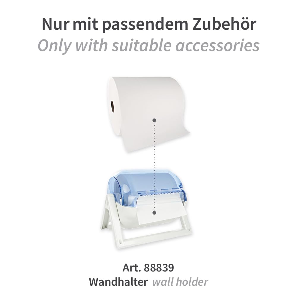 1 Stück Hygoclean Wischtücher Light | Airlaid, Rolle, weiß, L: 40cm, B: 38cm, Laufmeter: 285m, Kerndurchmesser: 7cm, Abrisse: 750, Reinigungstücher, Putztücher, Poliertücher