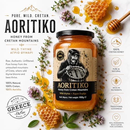 Miel de montaña pura Aoritiko Cretense 450 gr miniatura 3