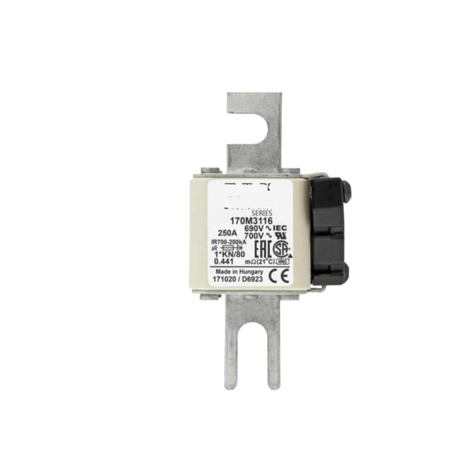 Fusible 170M3116 pour protection industrielle haute performance