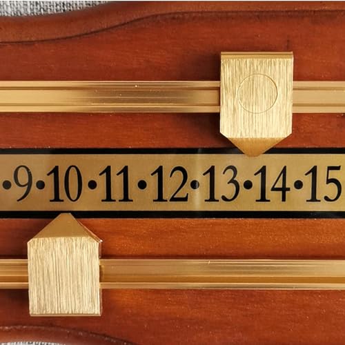 Marcador de billar, tablero de puntuación, marcador de madera para snooker y shuffleboard, 2 ondulados, tablero para clubes miniatura 7