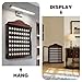 MR 63 Golf Ball Display Case, Executive Golf Ball Cabinet, Wall Mount Golf Ball Shadow Box with Wood Tees, Wall Rack Holder Solid Wood Frame with 98% UV Protection Lockable Acrylic Glass Door