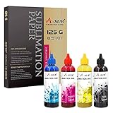 A-SUB Sublimation Paper 8.5x11 Inch and Sublimation Ink 480ML Kit